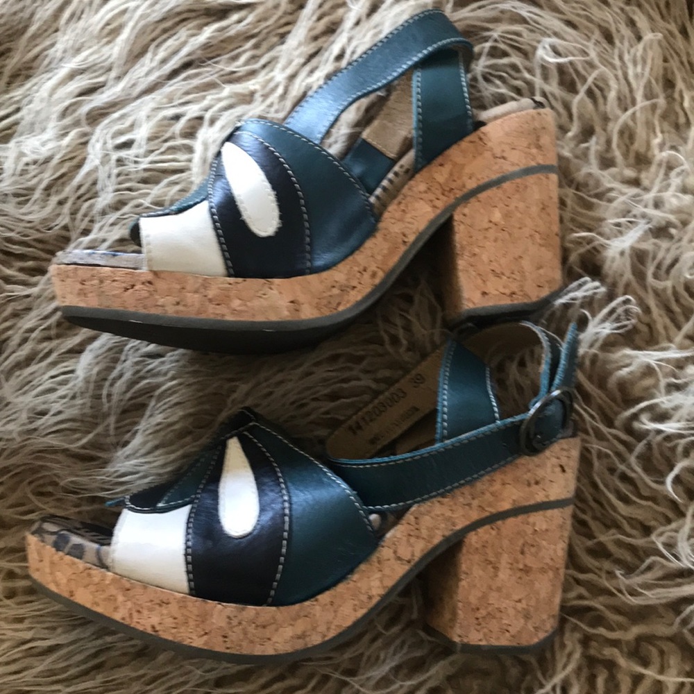 Fly London cork retro sandals. 39 - Picture 5 of 8